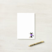 Zwarte Kat Koffie Natuur Notities Post-it® Notes (Op bureau)