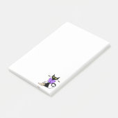 Zwarte Kat Koffie Natuur Notities Post-it® Notes (Schuin)