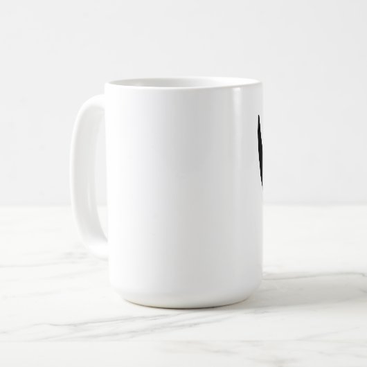 Zwarte kat koffiemok (Voorkant links)