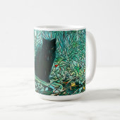 Zwarte kat koffiemok (Voorkant rechts)