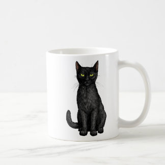 Zwarte kat koffiemok