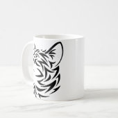 zwarte kat koffiemok (Voorkant links)