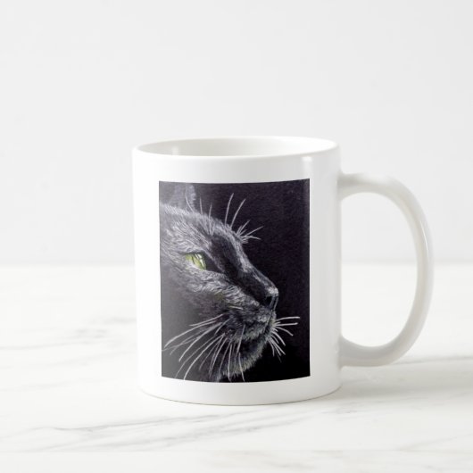 Zwarte kat koffiemok (Rechts)