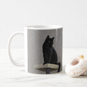Zwarte Kat Koninklijkheid Koffiemok