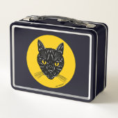 Zwarte Kat Kop (Achterkant)