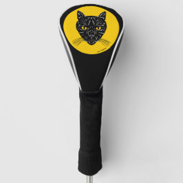Zwarte Kat Kop Golfheadcover