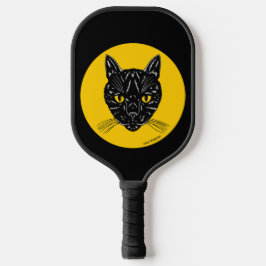 Zwarte Kat Kop Pickleball Paddle
