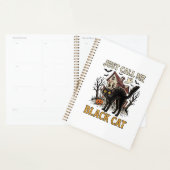 Zwarte Kat Kostuum Spookhuis Grappig Halloween Sh Planner (Display)