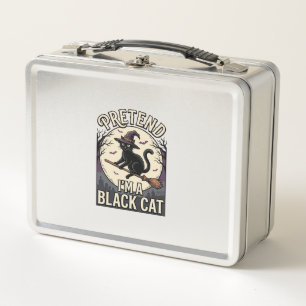 Zwarte Kat Kostuum Vintage Halloween Heks Kat Shir