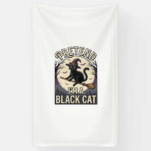 Zwarte Kat Kostuum Vintage Halloween Heks Kat Shir Spandoek