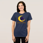 zwarte kat kunst Tri-Blend shirt (Voorkant volledig)