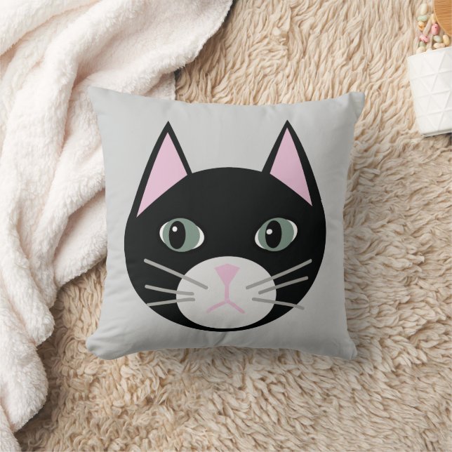 Zwarte kat kussen (Deken)