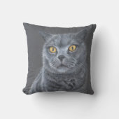 Zwarte kat kussen (Voorkant)