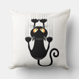 Zwarte kat kussen