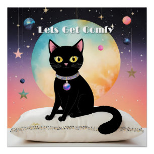 Zwarte Kat - Laten we ons settelen Perfect Poster