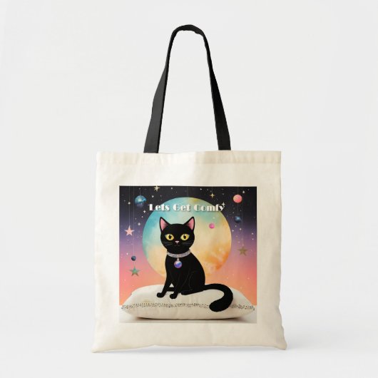 Zwarte Kat - Laten we ons settelen Tote Bag (Voorkant)