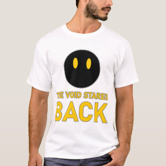 Zwarte Kat Lege Ogen De Leegte Staart Je Aan T-shirt