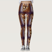 zwarte kat leggings (Voorkant)