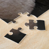 Zwarte kat legpuzzel (Zijkant)