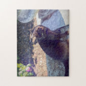 Zwarte kat legpuzzel (Verticaal)