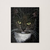 Zwarte kat legpuzzel (Verticaal)