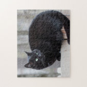 Zwarte kat legpuzzel (Verticaal)