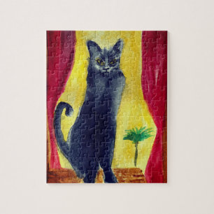 Zwarte kat legpuzzel