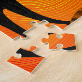 Zwarte kat legpuzzel (Zijkant)