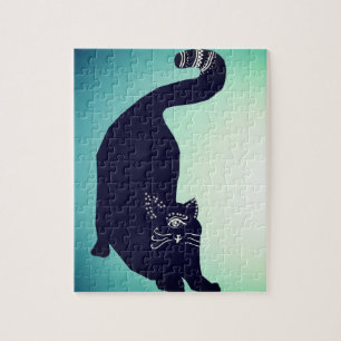 Zwarte kat legpuzzel