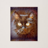 zwarte kat legpuzzel (Verticaal)