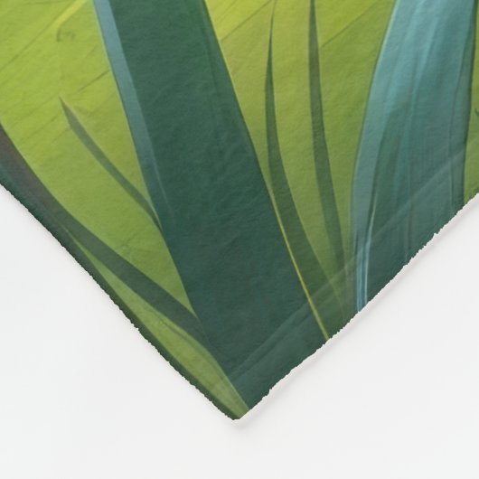 Zwarte kat lente bloemen schilderen fleece deken (Hoek)