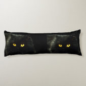 Zwarte kat lichaamskussen (Achterkant)
