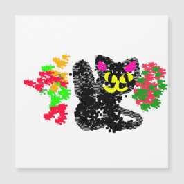 Zwarte kat lijn Herfst