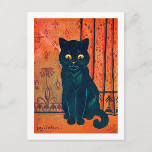 Zwarte kat, Louis Wain Briefkaart