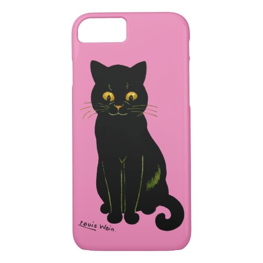 Zwarte kat, Louis Wain Case-Mate iPhone Case (Achterkant)