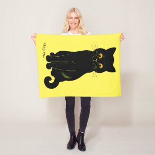 Zwarte kat, Louis Wain Fleece Deken