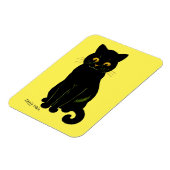 Zwarte kat, Louis Wain Magneet (Linkerzijde)