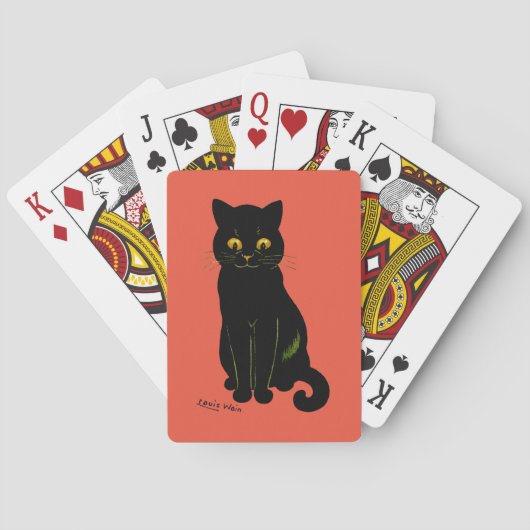 Zwarte kat, Louis Wain Pokerkaarten (Achterkant)