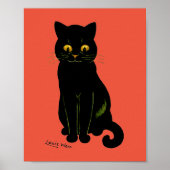 Zwarte kat, Louis Wain Poster (Voorkant)