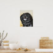 Zwarte Kat, Louis Wain Poster (Keuken)