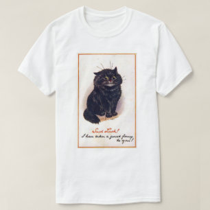Zwarte kat, Louis Wain T-shirt