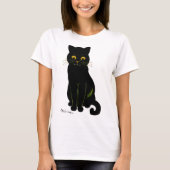 Zwarte kat, Louis Wain T-shirt (Voorkant)