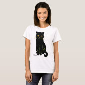 Zwarte kat, Louis Wain T-shirt (Voorkant volledig)