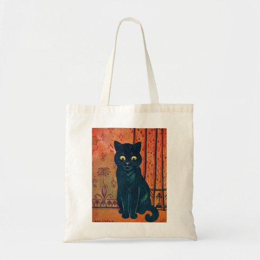 Zwarte kat, Louis Wain Tote Bag (Voorkant)