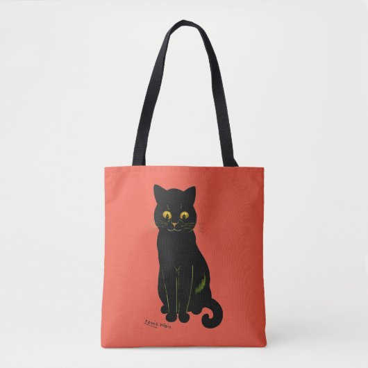 Zwarte kat, Louis Wain Tote Bag (Voorkant)