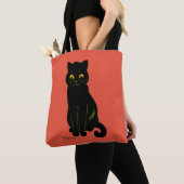 Zwarte kat, Louis Wain Tote Bag (Dichtbij)