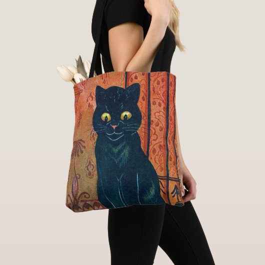 Zwarte kat, Louis Wain Tote Bag (Dichtbij)