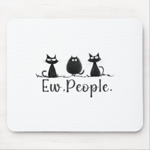 Zwarte Kat Lover Grumpy Graphic Grappig Leuke Nieu Muismat