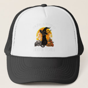 Zwarte Kat Maan Grappig Halloween Kostuum Bosje Ho Trucker Pet