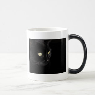 Zwarte kat magische mok